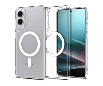 Etui do telefonów SPIGEN Ultra Hybrid Mag Magsafe do Galaxy S25 Edge Clear/White ACS09418
